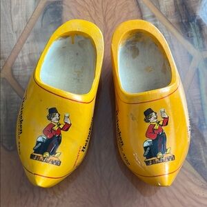 Yellow Decorative Dutch Clogs Accents